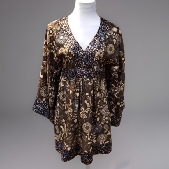 Flared Empire Urban BoHo CHIC Dress - Picture 1 of 6